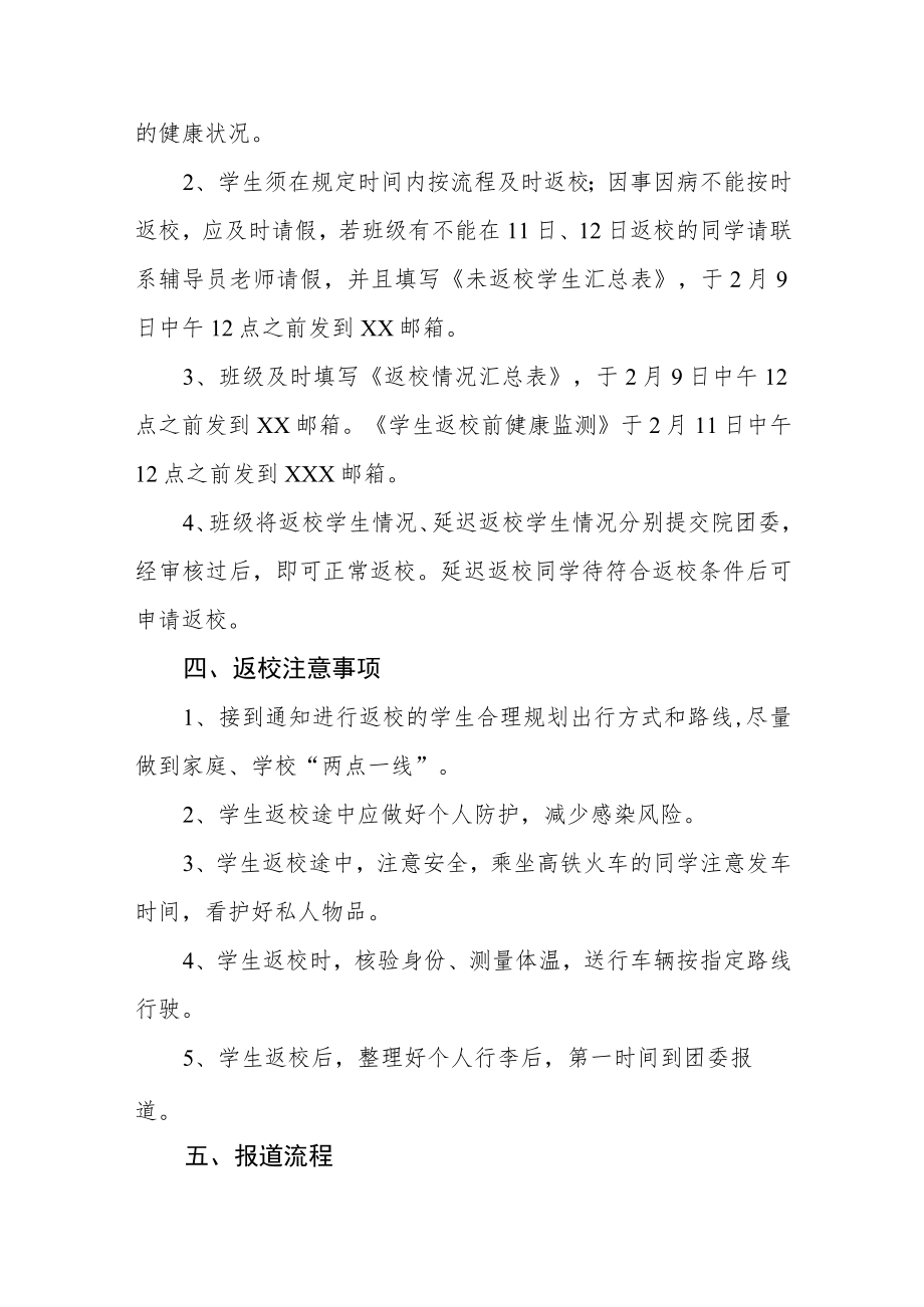 大学2023年春季学期师生员工开学返校工作方案及开学须知三篇.docx_第2页