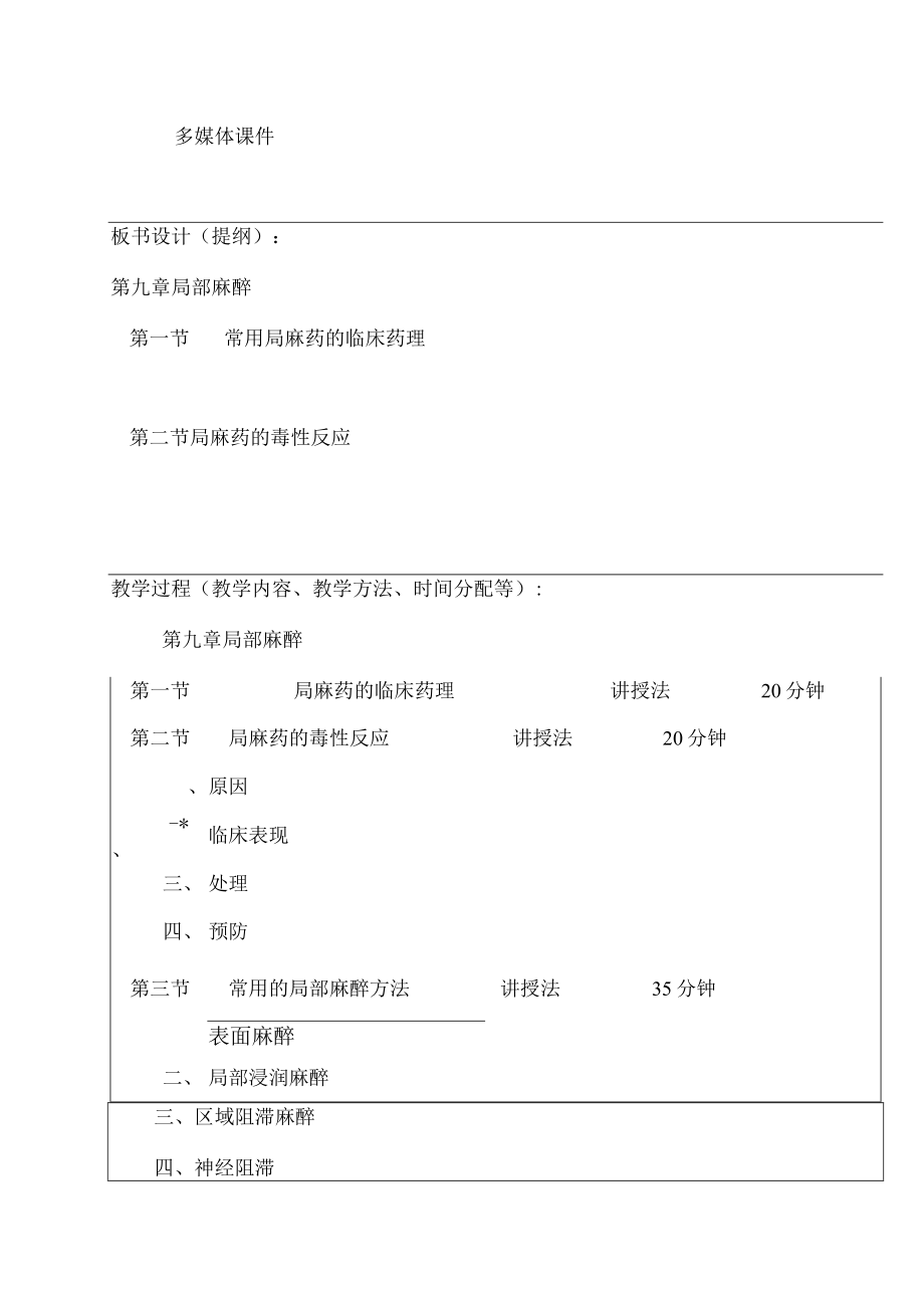 包头医学院临床麻醉学教案09局部麻醉.docx_第2页