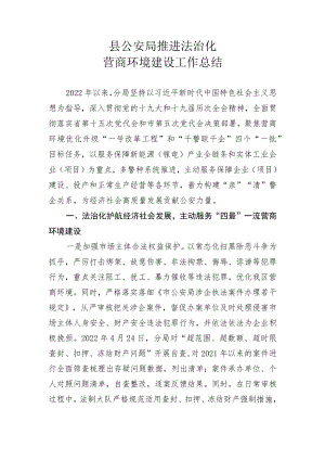 县公安局推进法治化营商环境__.docx