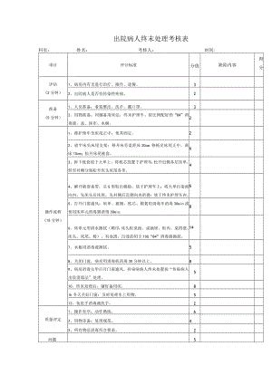 出院病人终末处理考核表.docx