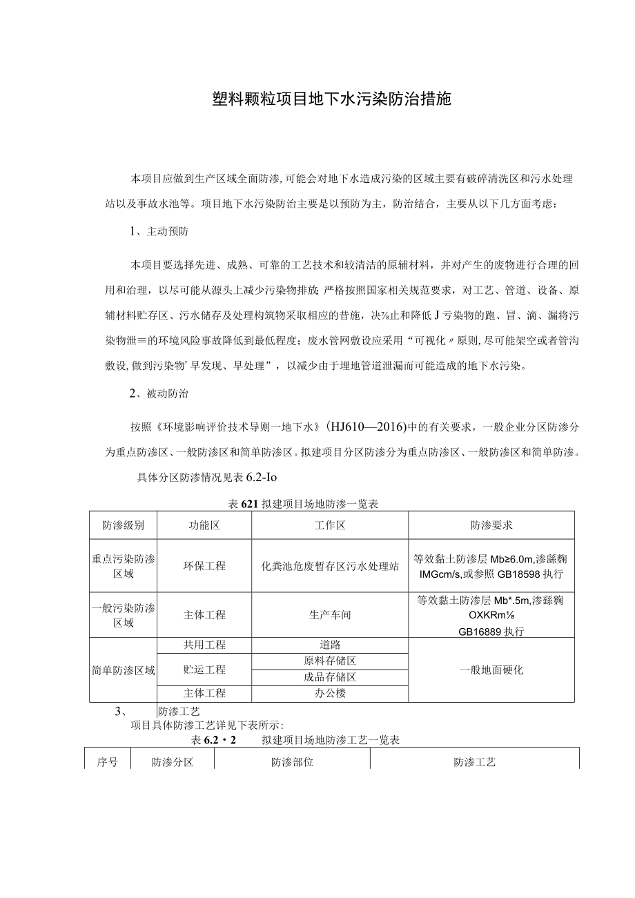 塑料颗粒项目地下水污染防治措施.docx_第1页