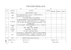 升降式外脚手架验收记录表.docx