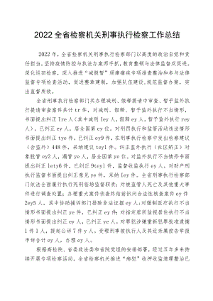 刑事执行检察工作总结.docx