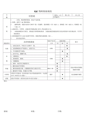 可控硅-来料检验规范.docx