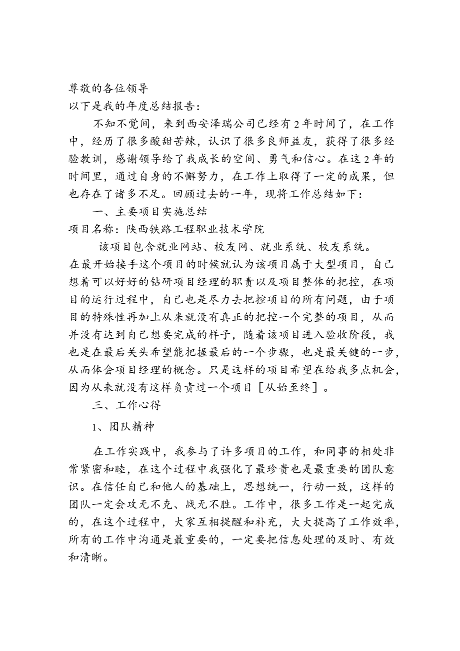 年度总结报告万能模板范文.docx_第2页