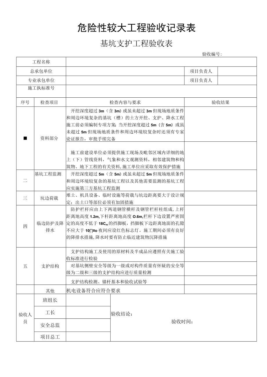 危险性较大工程验收记录表.docx_第1页