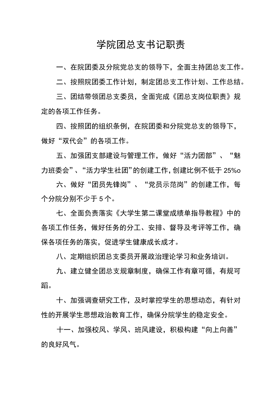 学院团总支书记职责.docx_第1页