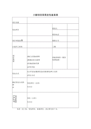 小额项目简易发包备案表.docx