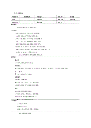 总经理秘书岗位职责说明.docx