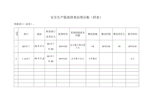 安全生产隐患排查治理台账（样表）.docx