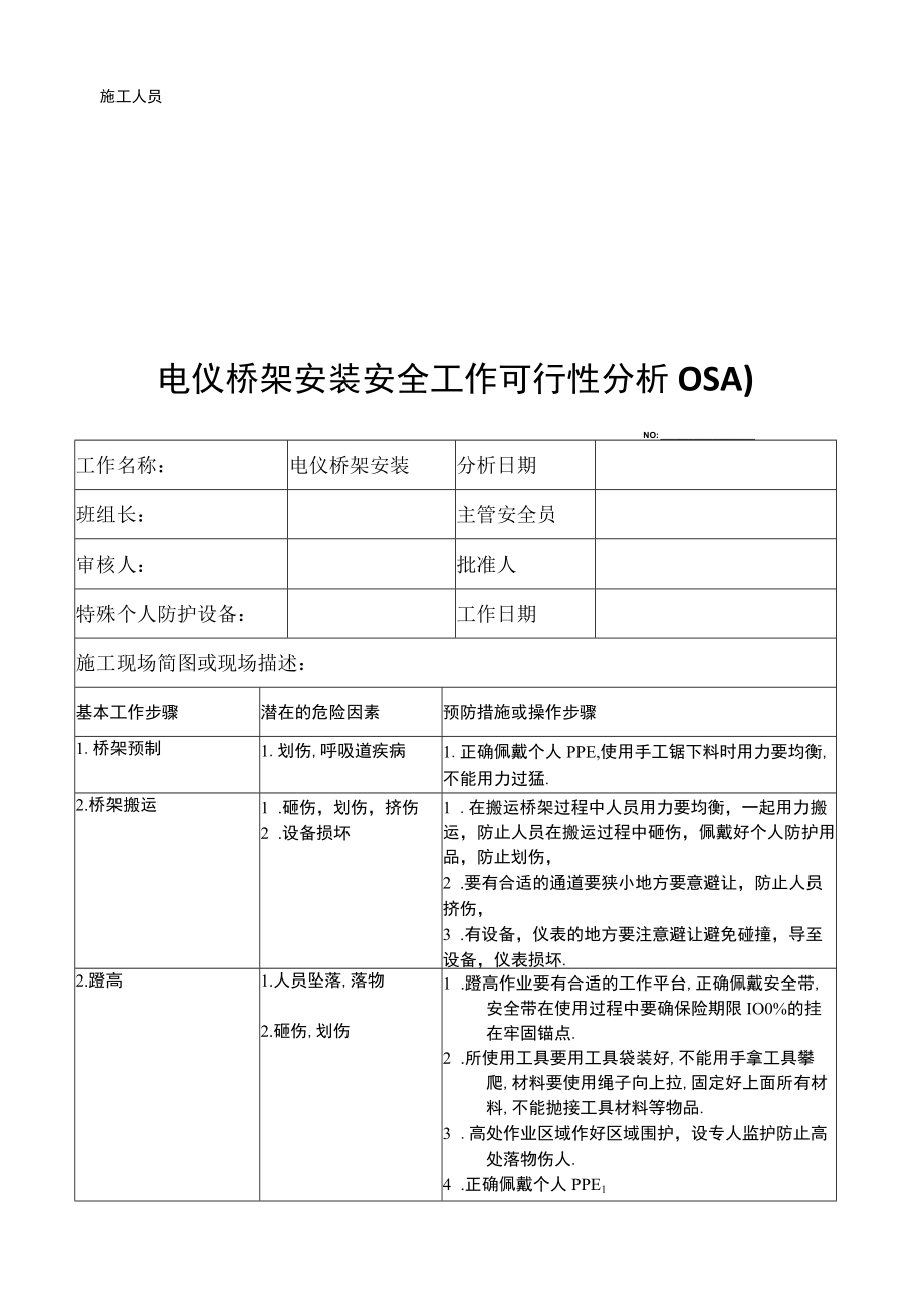 施工作业安全工作可行性分析(JSA)汇编.docx_第3页