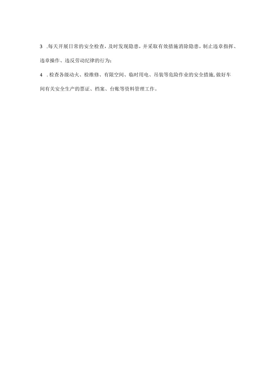 安全生产管理机构、车间（工段）主要负责人安全履职清单要点.docx_第2页