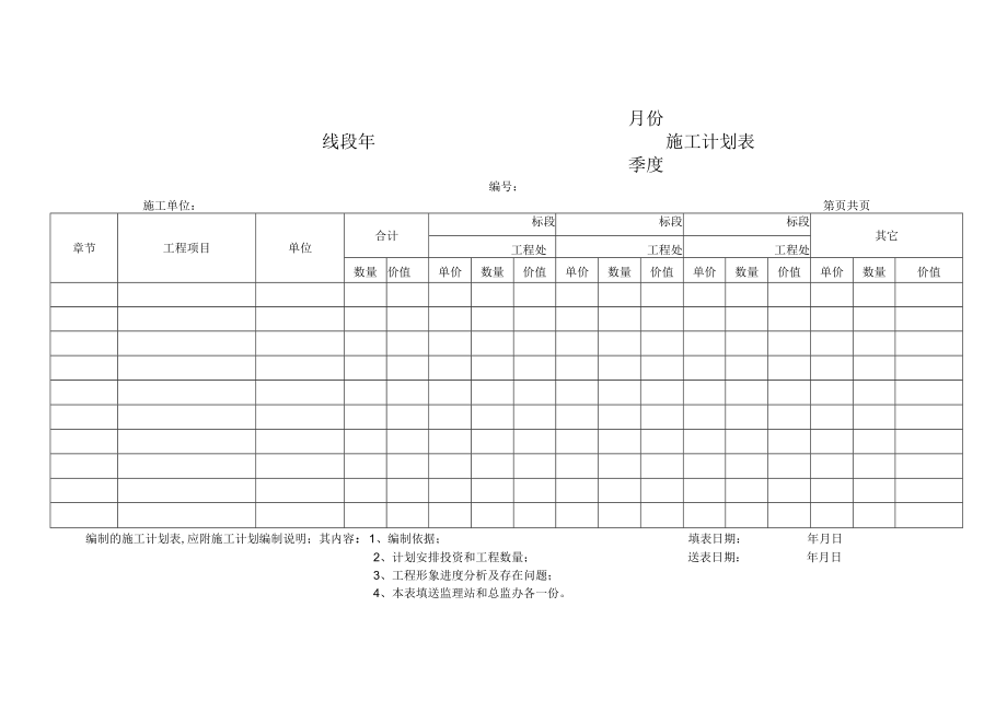 季度施工计划表.docx_第1页