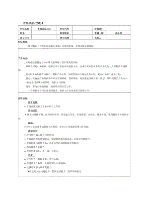 市场总监岗位职责说明.docx