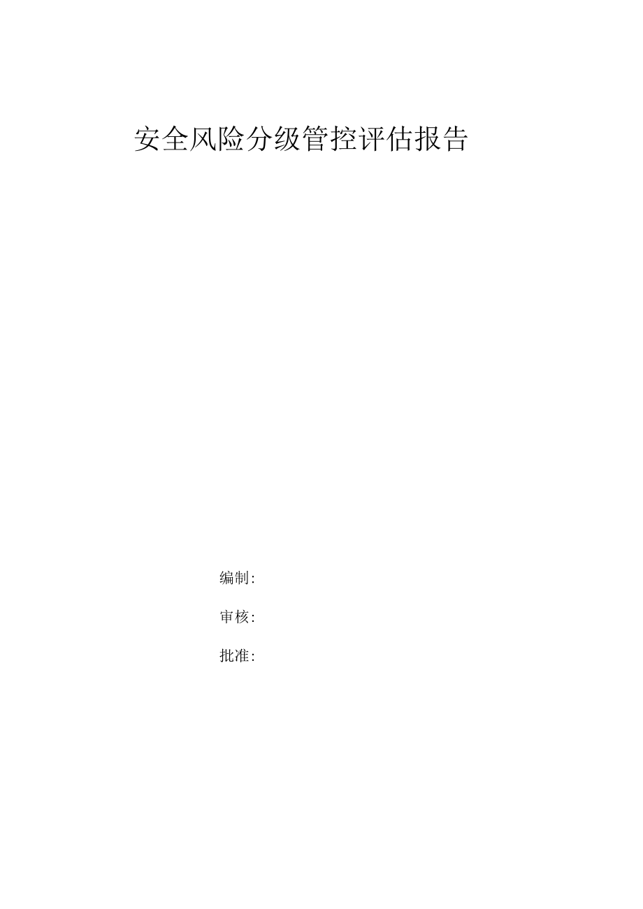 安全风险分级评估报告.docx_第1页