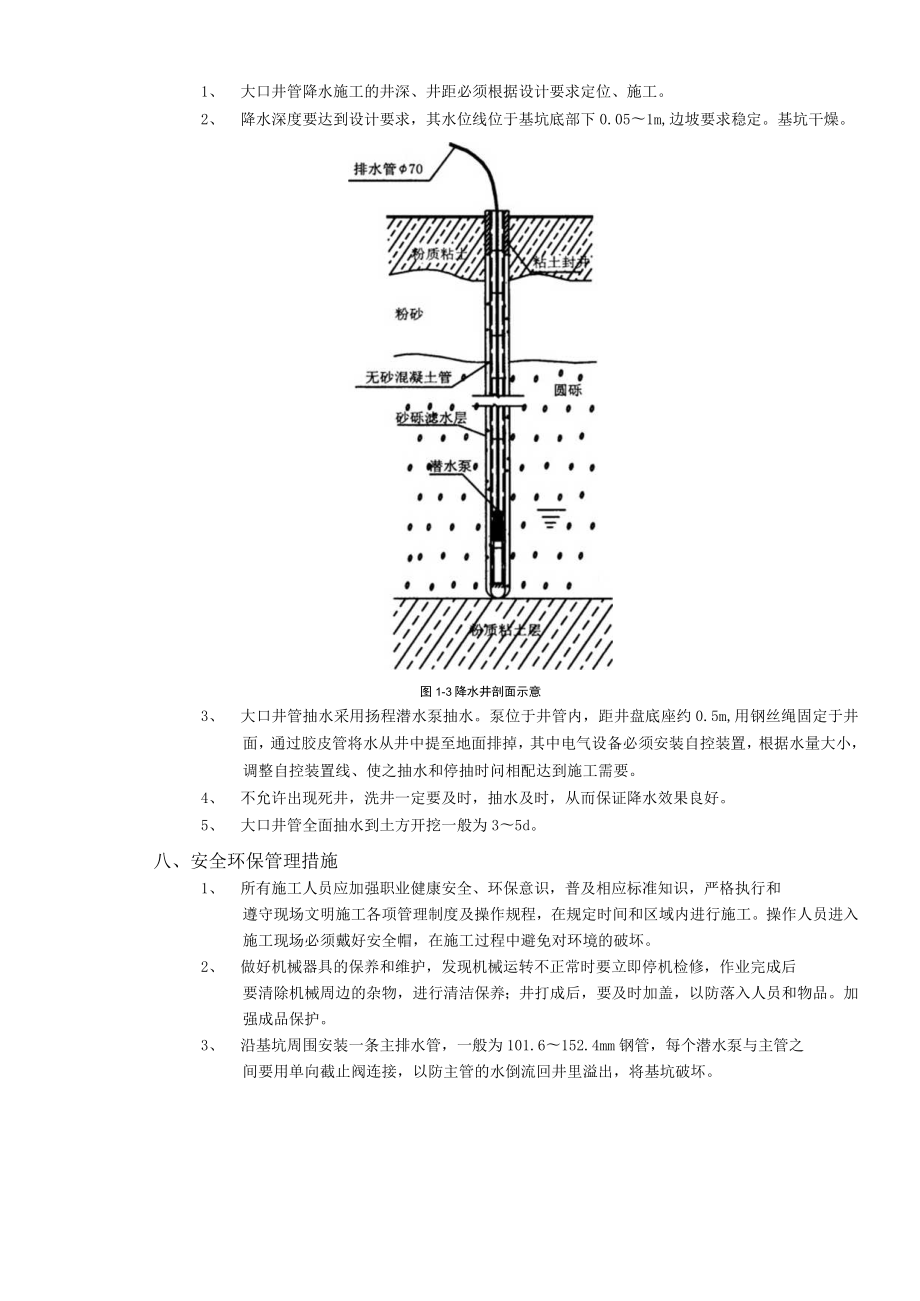 无砂大孔混凝土管井降水工程技术交底模板.docx_第2页