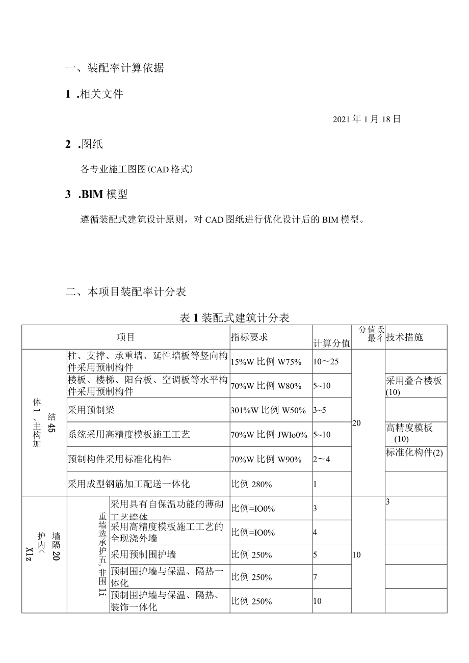 小学改扩建工程2号楼施工图装配率计算书.docx_第2页