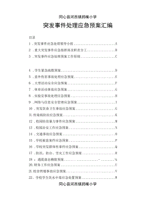 学校应急预案大全.docx