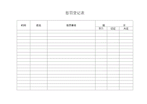 奖惩登记表（标准模版）.docx