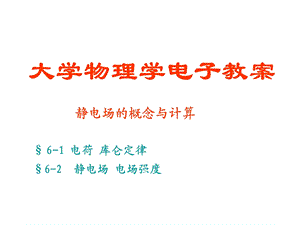 大学物理电场强度.ppt