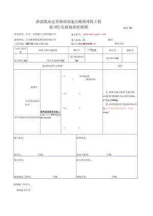 施表-33 钻(挖)孔桩地质柱状图表（摩擦桩） .docx