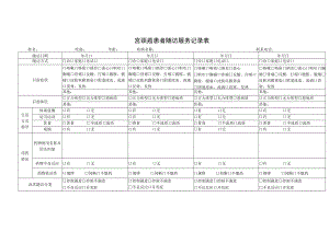 宫颈癌患者随访服务记录表.docx