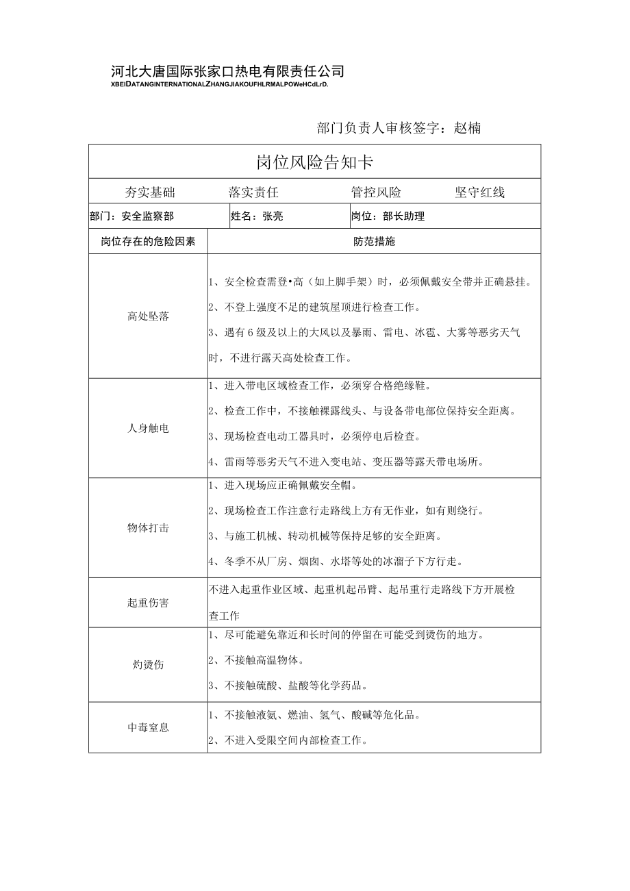 岗位风险告知卡（张亮）.docx_第1页