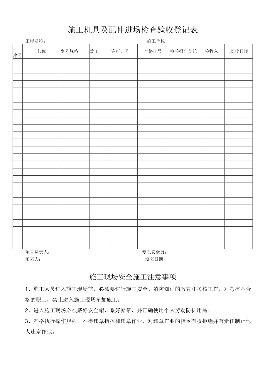 施工机具及配件进场检查验收登记表.docx_第3页