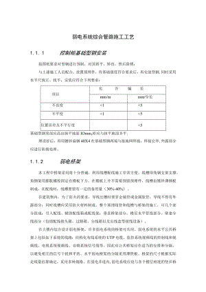 弱电系统综合管路施工工艺.docx