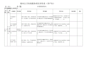 孕产妇健康管理评价表.docx