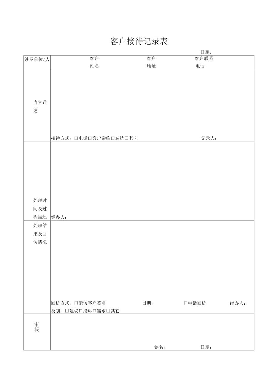 客户接待记录表.docx_第1页