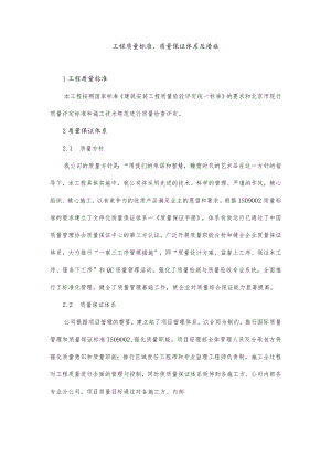 工程质量标准、质量保证体系及措施.docx