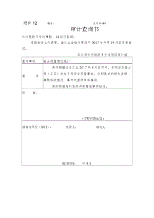 审计查询书6-安质情况.docx