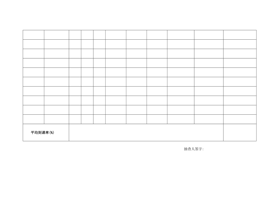 期中教学检查学生到课情况检查表.docx_第2页