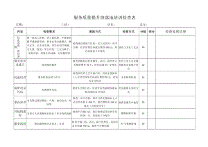 服务质量提升班落地培训检查表.docx