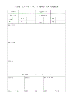 施工组织设计（方案、技术措施）变更审批会签表.docx