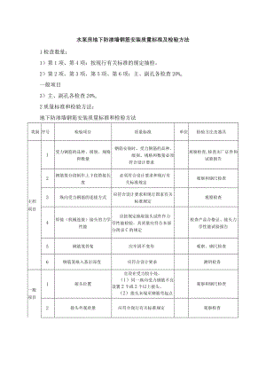 水泵房地下防渗墙钢筋安装质量标准及检验方法.docx