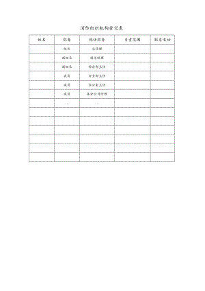 消防管理表式模板.docx