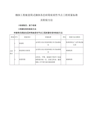 烟囱工程砖套筒式烟囱各层砖筒座柔性节点工程质量标准及检验方法.docx