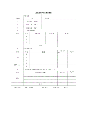 危险废物产生工序调查表.docx