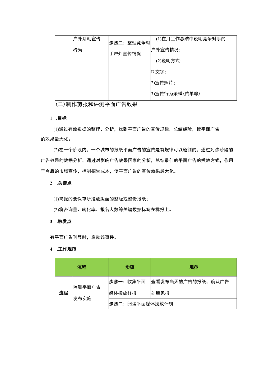 学校运营市场专员负责监控并反馈竞争对手活动情况.docx_第2页