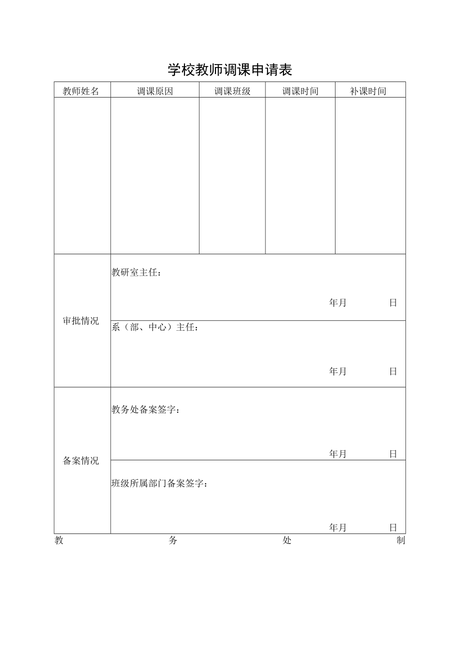 学校教师调课申请表.docx_第1页