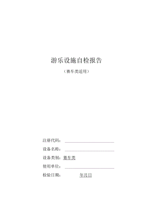 游乐园赛车类自检报告.docx