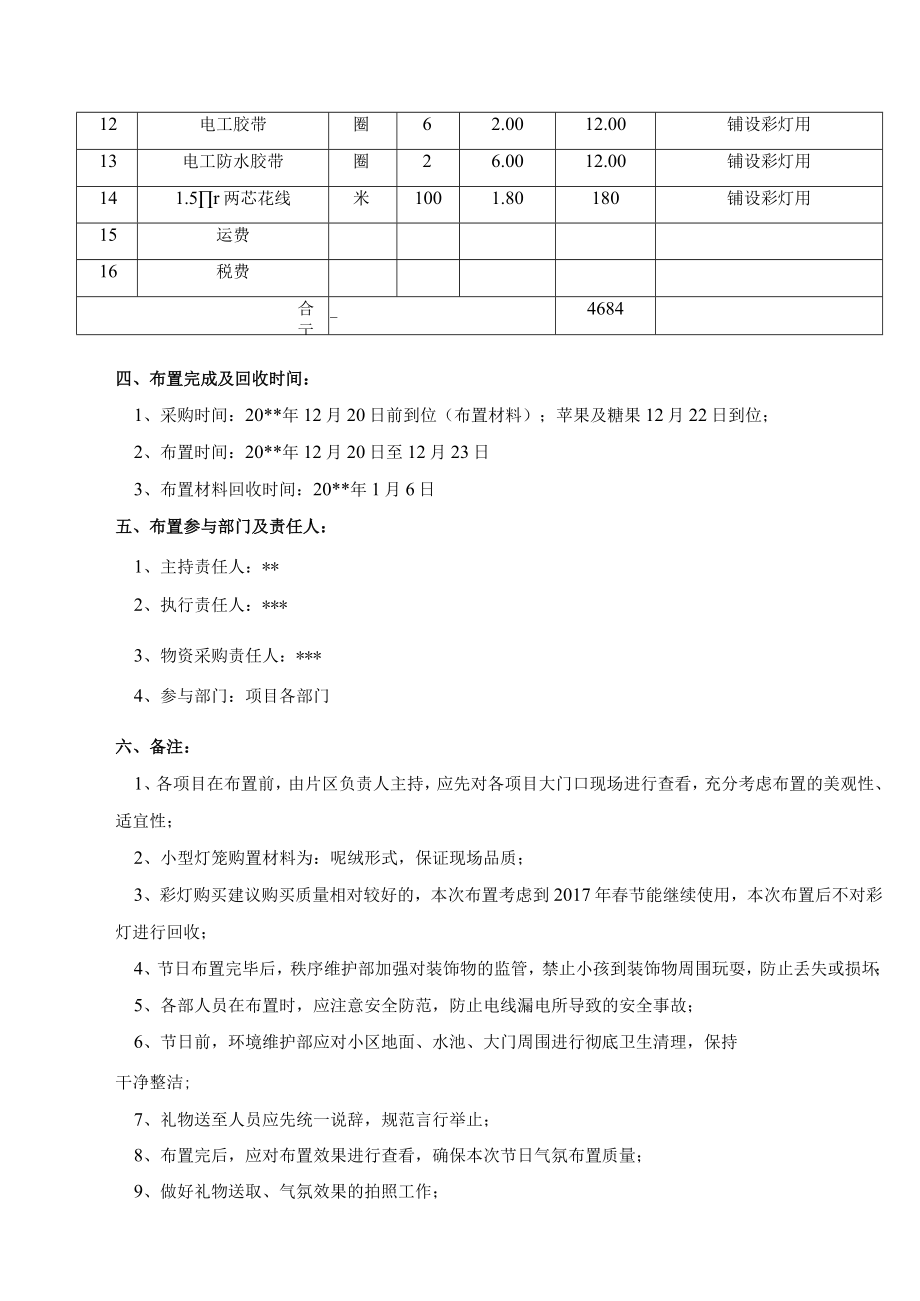 物业公司小区元旦气氛布置方案.docx_第2页