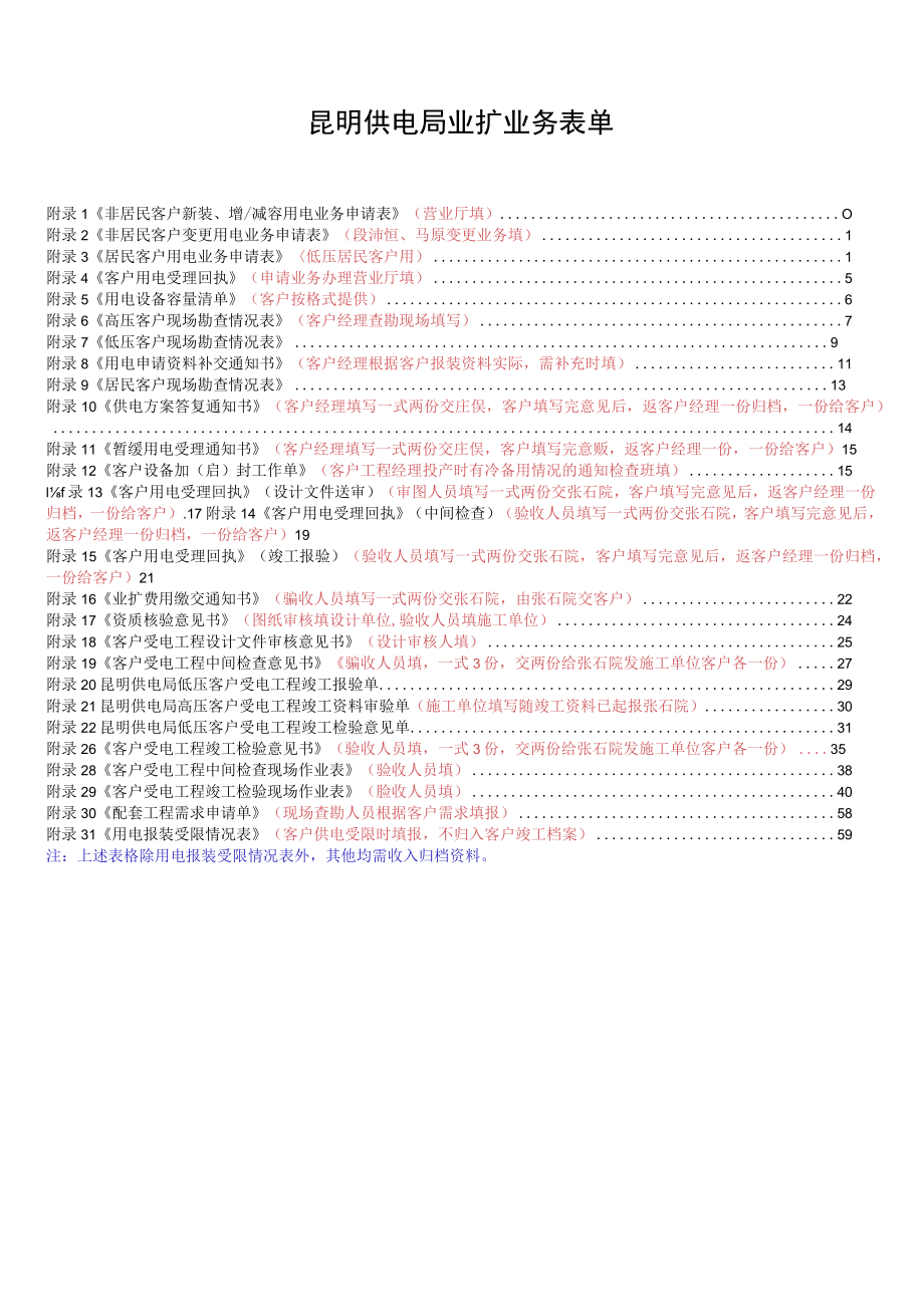 昆明供电局业扩业务表单.docx_第1页