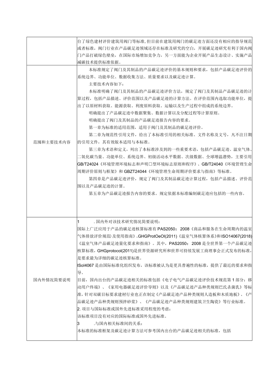 标准项目建议书《产品碳足迹 产品种类规则 建筑阀门》.docx_第2页