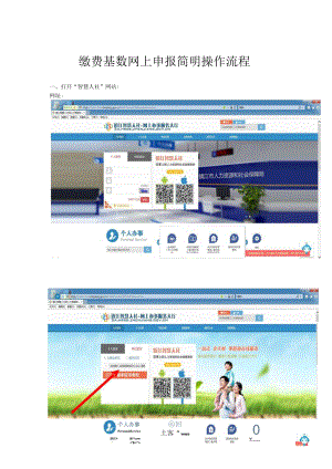 缴费基数网上申报简明操作流程.docx