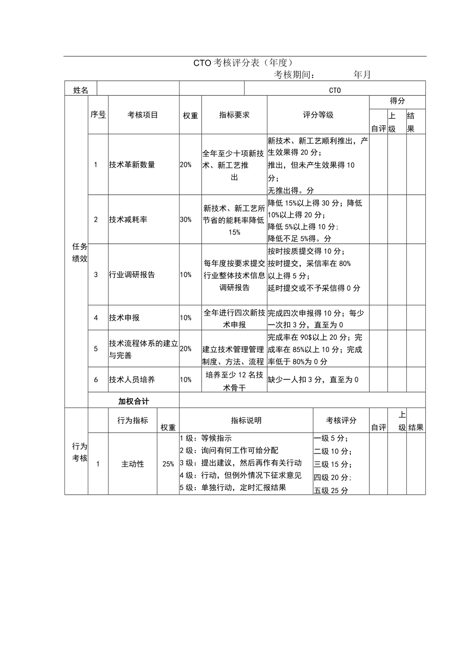 年度绩效考核表（CSO.CTO）.docx_第3页