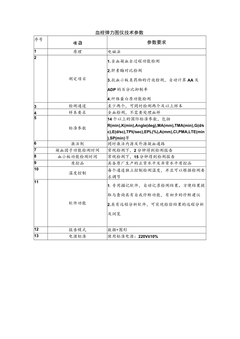 血栓弹力图仪技术参数.docx_第1页