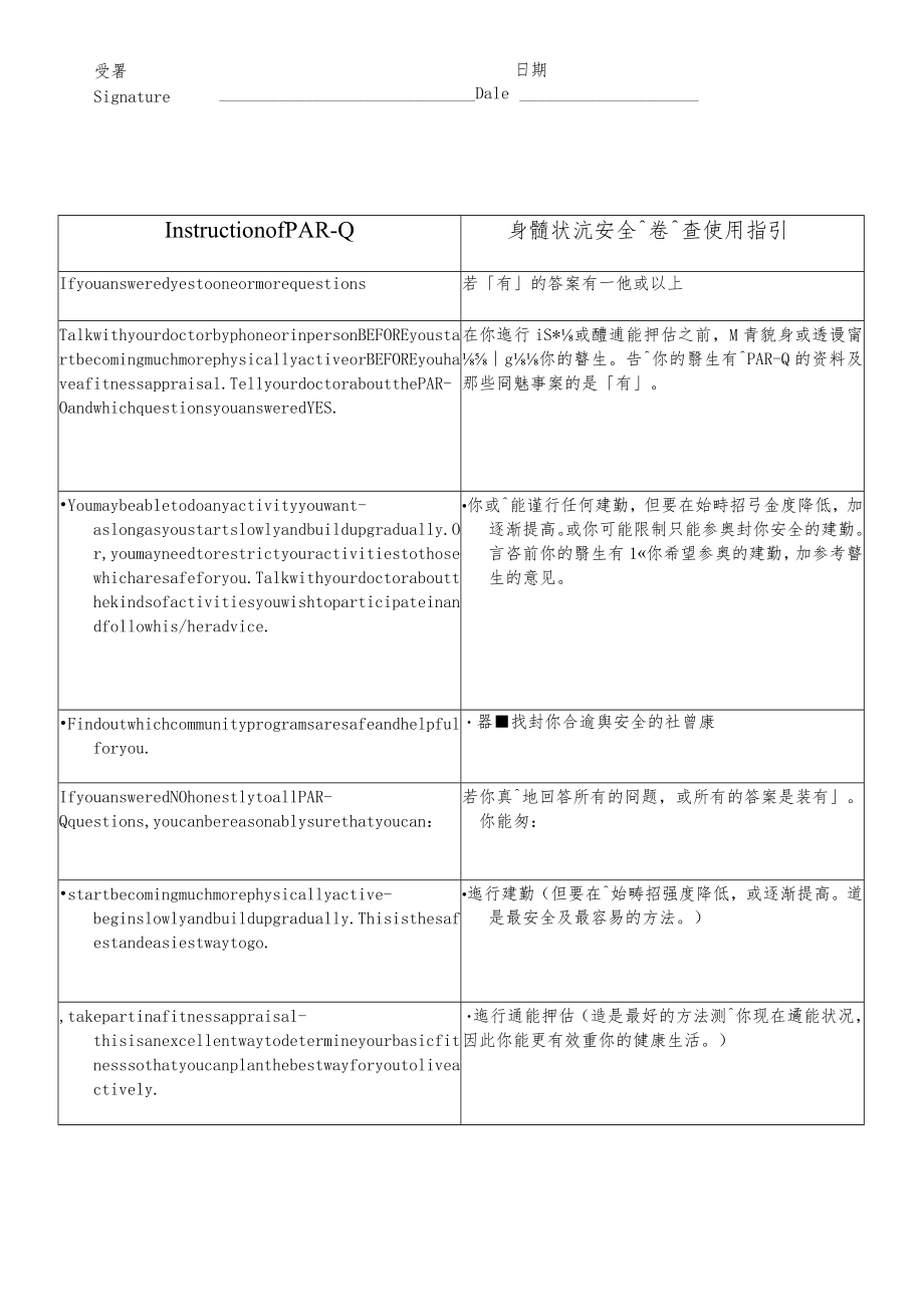 健康和體適能評估表集--高級私人教練專用高級私人教練專用.docx_第3页